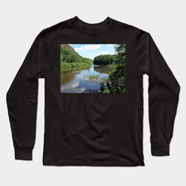 Mill River Long Sleeve T-Shirt by Rob Johnson Photography